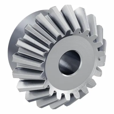 KHK GEARS Bevel Gear: Straight, Gear Ratio 1.5, Module m 2.5, 20 Teeth, Stainless Steel - Straight Teeth Metric Bevel Gears & Pinions