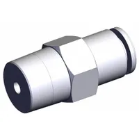 SMC Pneumatic Check Valve: Male Connector, NBR, Aluminum Alloy (Valve)/PBT (Body)/Spacer (Brass) (MPN AKH06A-02S)