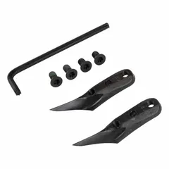Steel replacement gaffs with 1 1/2 in gaff length and 17° gaff angle. CCA, 17° type designed for use with Klein Tools 1972AR Series pole climbers. Used for climbing wood poles in utility and telecom applications.