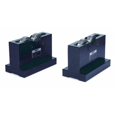 INSIZE Roller Bearing V-Block Set: Roller Bearing V-Block Set, Pr V-Block, ASME 0 - Cast Iron, Steel & Magnetic V-Blocks