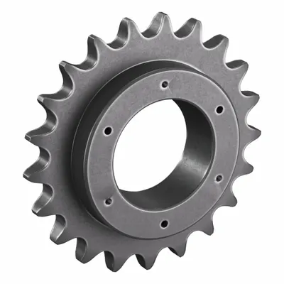 TRITAN Sprocket: For 100 Chain, 21 Teeth, 8.387 in Pitch Dia, 9.04 in Outside Dia - Size 100 Bushed-Bore Roller Chain Sprockets