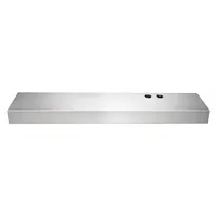 Range Hood: Convertible Exhaust/Recirculation, 30 in Wide, Silver, Stainless Steel Housing, 220 cfm (MPN FCVW3052AS)