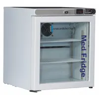 AMERICAN BIOTECH SUPPLY Lab Refrigerator: 1 cu ft, Tabletop, 2°C to 7°C, 19 1/4 in Overall Dp, Temp (MPN PH-ABT-HC-UCFS-0104G-LH)