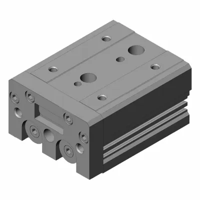 SMC Air Slide Table: 20 mm Stroke Lg, 20 mm Bore Dia, Mfr Part # MXS20-20, MXS Series - Pneumatic Slide Tables