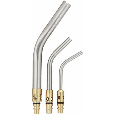UNIWELD Quick Connect LP Tip Set: Swirl Flame, External Lighter - Uniweld Extended-Reach Hose Torch Tips