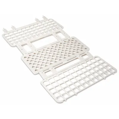 HEATHROW SCIENTIFIC Tube Rack: Polypropylene, White, (60) Wells, 60 Compartments - Lab Storage Racks