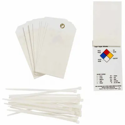BRADY Tag: Polyester, Rectangle, 5 3/4 in Ht, 3 in Wd, 0.01 in Thick, Indoor/Outdoor - Safety
