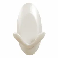 COMMAND Hook: 3 lb Wt Capacity, 1 Points per Hook, White, 3 5/16 in Overall Ht, 2 in Overall Wd (MPN 17087-ES)