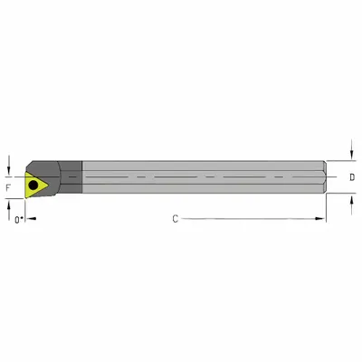 ULTRA-DEX USA E08J STUPL2 Indexable Boring Bar - Indexable Boring Bars