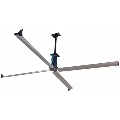 SKYBLADE Ceiling Fan: 24 ft Blade Dia, Variable Speeds, 230V AC, Single Phase, Black - Industrial HVLS Ceiling Fans