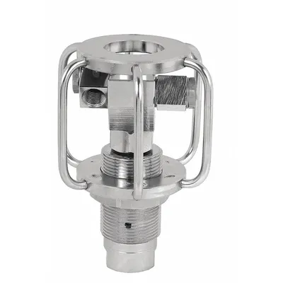 MOSMATIC Surface Cleaner: 3 in Cleaning Path, 3/8 in Inlet Dia, NPTF, Stainless Steel - Duct & Tank Cleaners