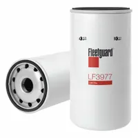 Spin-on oil filter for Case IH vehicles. Overall length 17 5/8 in, width 13 3/8 in, height 8 3/4 in. Removes contaminants from engine oil to protect engine components