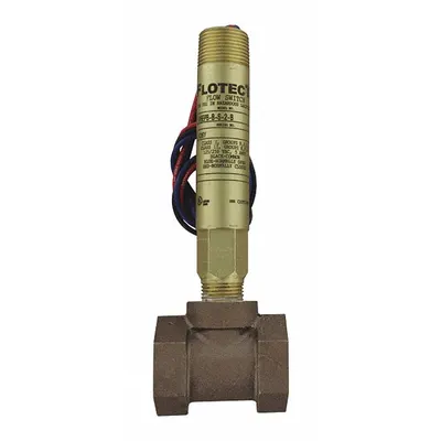 Dwyer Flotect Flow Switch Brass Body: Paddle, 3/4 in For Pipe Size, Brass, 3/4 in NPT - Insertion-Style Hazardous-Location Switches for Liquids