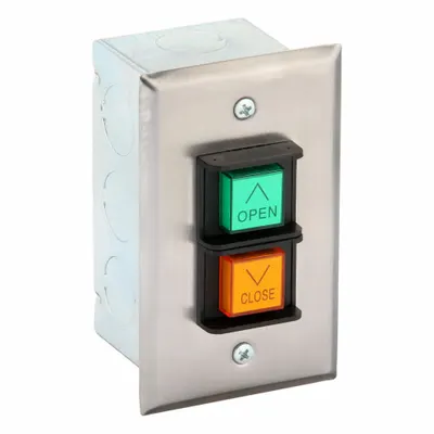 AMERICAN GARAGE DOOR PBC2 Push Button Control Station - Push Button Garage Door Control Stations