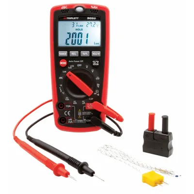 TRIPLETT Digital Multimeter: Avg, CAT IV 600V, 600 V Max AC Volt Measurement - Standard Feature Multimeters