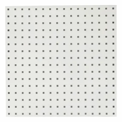 TRITON PRODUCTS Pegboard Panel: Square, 3/8 in Peg Hole Size, 24 in x 24 in x 9/16 in, Steel - Square-Hole Pegboard Panels