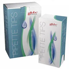 Sterile, single-use polypropylene pipette tip with 20 µL capacity. Clear, autoclavable, and filter-free. Configured as a reloading stacked pack of 960 tips. Designed for universal pipettes, suitable for precise liquid handling in laboratory applications.