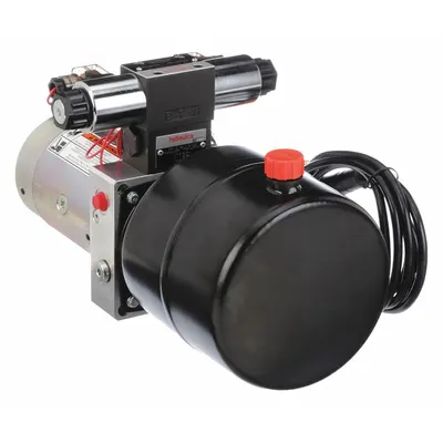 CHIEF Hydraulic Power Unit: 1.3 gpm, 2,500 psi Max. Pressure, 0.75 gal Reservoir Capacity - Double Acting DC Hydraulic Power Units