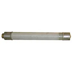 E-rated, fast-acting cylindrical fuse for medium voltage circuit protection. Rated 50 A at 5.5 kV AC. Indicating feature provides visual blown-fuse detection. Suitable for use in switchgear, motor control centers, and transformer protection.