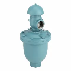 Cast iron vacuum release valve with 2-inch FNPT/NPT inlet connection. Designed to exhaust large volumes of air during pipeline filling and admit air during draining to prevent vacuum conditions in clean water systems.