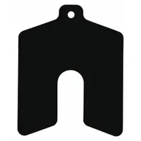 Slotted Shim,Untabbed,0.0125" Thk,PK20: Untabbed, AA Trade Size, 1 in Shim Lg, 1 in Shim Wd, 20 (MPN 42109)