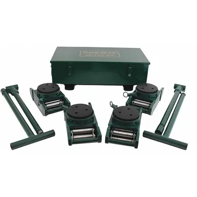 HILMAN ROLLERS Machine Roller Kit: 120,000 lb, 5 3/8 in Deck Ht, 5 7/8 in L x 5 7/8 in W - Machine Roller Kits