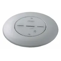 HUBBELL WIRING DEVICE-KELLEMS Service Fitting: Round, Gray, Aluminum, Smooth, 7 in Dia. x 1/2 in H (MPN FRF3GY)