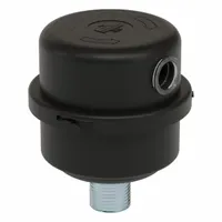 SOLBERG Filter Silencer: 3/8 in Inlet Size, 8 scfm, 3.56 in Overall Ht, 3.25 in Outside Dia (MPN FS-07-038)