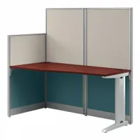 BUSH BUSINESS FURNITURE Modular Cubicle Workstation: 63 in Overall Ht, 64 in Overall Wd, Cherry (MPN WC36492-03K)