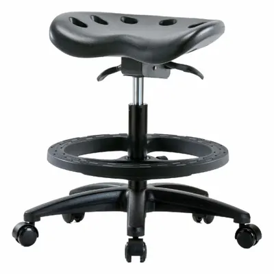OEM Tractor Stool: Polyurethane, Ht Range 19 in to 26 1/2 in, 17 in Seat Wd - Polyurethane Lab Stools