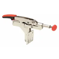 BESSEY Straight Line Clamp: Front Base Mounting, Std Horizontal Handle, M6, Includes Spindle (MPN STC-IHA15)