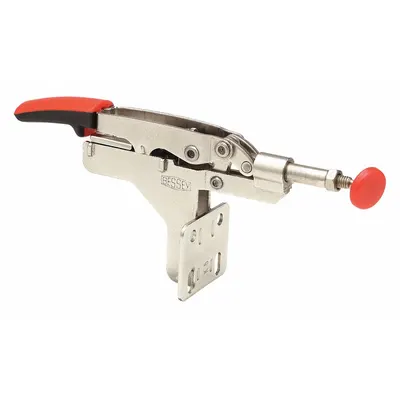 BESSEY Straight Line Clamp: Front Base Mounting, Std Horizontal Handle, M6 - Auto-Adjusting Straight-Line Toggle Clamps