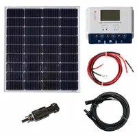 GRAPE SOLAR Solar Panel Kit: 100 W Max Power Point, 100 W Total System Power Output, 36 Cells (MPN GS-100-KIT)