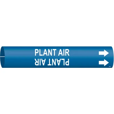 BRADY Plant Air Snap-On Pipe Marker - Plant Air Snap-On Pipe Markers