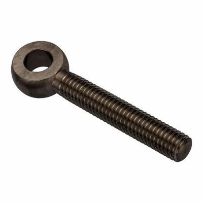 AMPG Fixed Rod End: Stainless Steel, Black Oxide, 3 1/2 in Hole Center-to-End Lg - Stainless Steel Male Threaded Fixed Rod Ends
