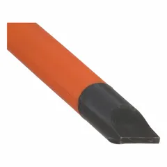 Insulated slotted screwdriver with a 1/4 in tip size and long length. Overall length is 8 1/4 in. Cushion grip handle provides comfort. Suitable for electrical work where protection against shock is required, such as installing switches, outlets, and terminal blocks.