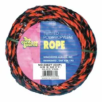 APPROVED VENDOR General Purpose Utility Rope: Twisted, 3/8 in Dia, 430 lb Working Load Limit, Black (MPN 362T-WA)