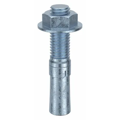 MKT FASTENING Wedge Anchor: 3 1/2 in Overall Lg, 5/8 in Dia, 5/8"-11 Thread Size, Steel - Steel Wedge Anchors