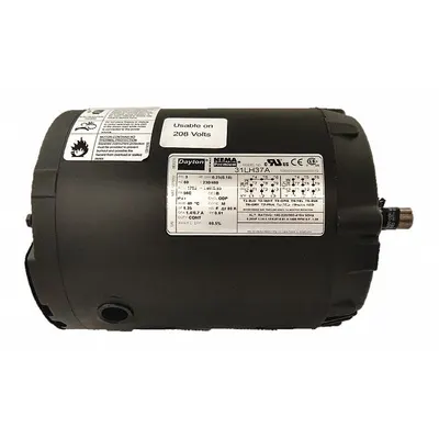 Dayton General Purpose Motor: C-Face Mount, Open Drip Proof, 1/4 hp, 230/460V AC - C-Face 3-Phase General Purpose AC Motors