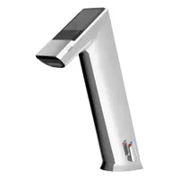 SLOAN Bathroom Sensor Faucet: BASYS, Cast Zinc, Chrome Finish, Single-Post, Solar, 1.5 gpm Flow Rate (MPN EFX175.502.0000)