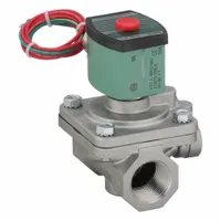 REDHAT Solenoid Valve: 2-Way, Normally Closed, 1 in Pipe Size, 24V AC, Watertight, High Flow (MPN 8210G089)