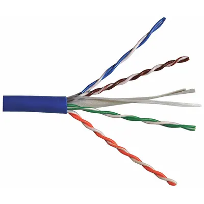 CAROL Category Cable: 1,000 ft Cable Lg, 23 AWG, Plenum, Blue, PVC, Std, CP6.30.07 - Category 6 Cable