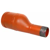 GRUVLOK Metal Pipe Straight: Eccentric Reducer, 2 1/2 in x 2 in, Ductile Iron, 300 psi @ 150° F (MPN 0390042539)
