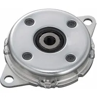 Gearless disk-type rotary damper with clockwise rotation and a torque rating of 1 N-m. Constructed with a steel body for controlled motion damping in rotating applications such as lids, doors, and panels