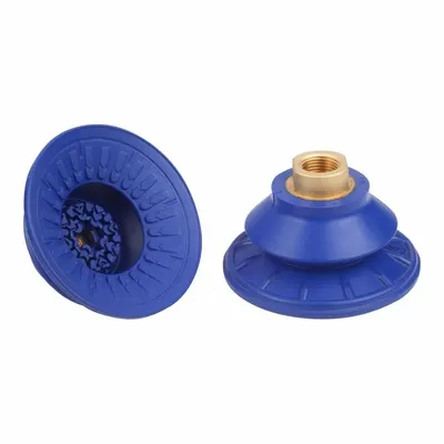 SCHMALZ Vacuum Pad Assembly: Bellows, 1.5 Folds, 3/8 in NPT, 89 mm Pad Dia, NBR - Bellows Type Automotive Industry Vacuum Pad Assemblies
