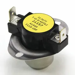 This YORK limit control is a replacement HVACR component that monitors temperature or pressure in heating and cooling systems. It automatically opens or closes circuits to prevent overheating or overpressure, protecting equipment such as furnaces, air handlers, and rooftop units.