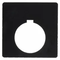 Legend Plate: 30 mm Panel Mounting Size, Square, 2 1/4 in Overall Ht x 2 1/4 in Overall Wd (MPN 9001KN100BP)
