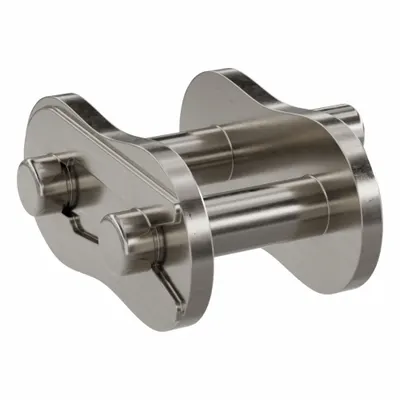 TSUBAKI Attachment Link: For Nickel-Plated Steel Roller Chains, D-1, 50, Single Strand - Attachment Links for ANSI Standard Chains