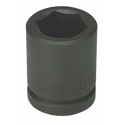 WRIGHT TOOL Impact Socket: 3/4 in Drive Size, Metric, 40 mm Socket Size, 6-Point, Std - 3/4" Drive Impact Sockets