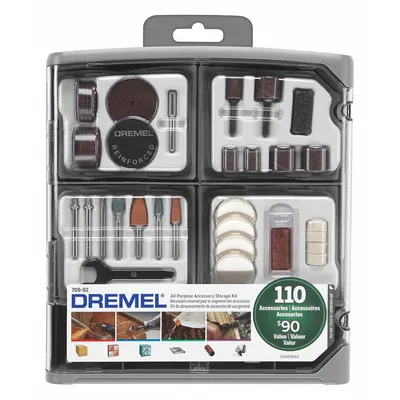 DREMEL General Purpose Attachment Set: Gen Purpose Attachment Set, 110 Pieces - Rotary Tool Bit & Attachment Sets